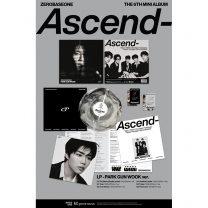 (PRE-ORDER) ZEROBASEONE - THE 6TH MINI ALBUM [ASCEND-] LP VER. (5 VERSIONS) RANDOM - LightUpK