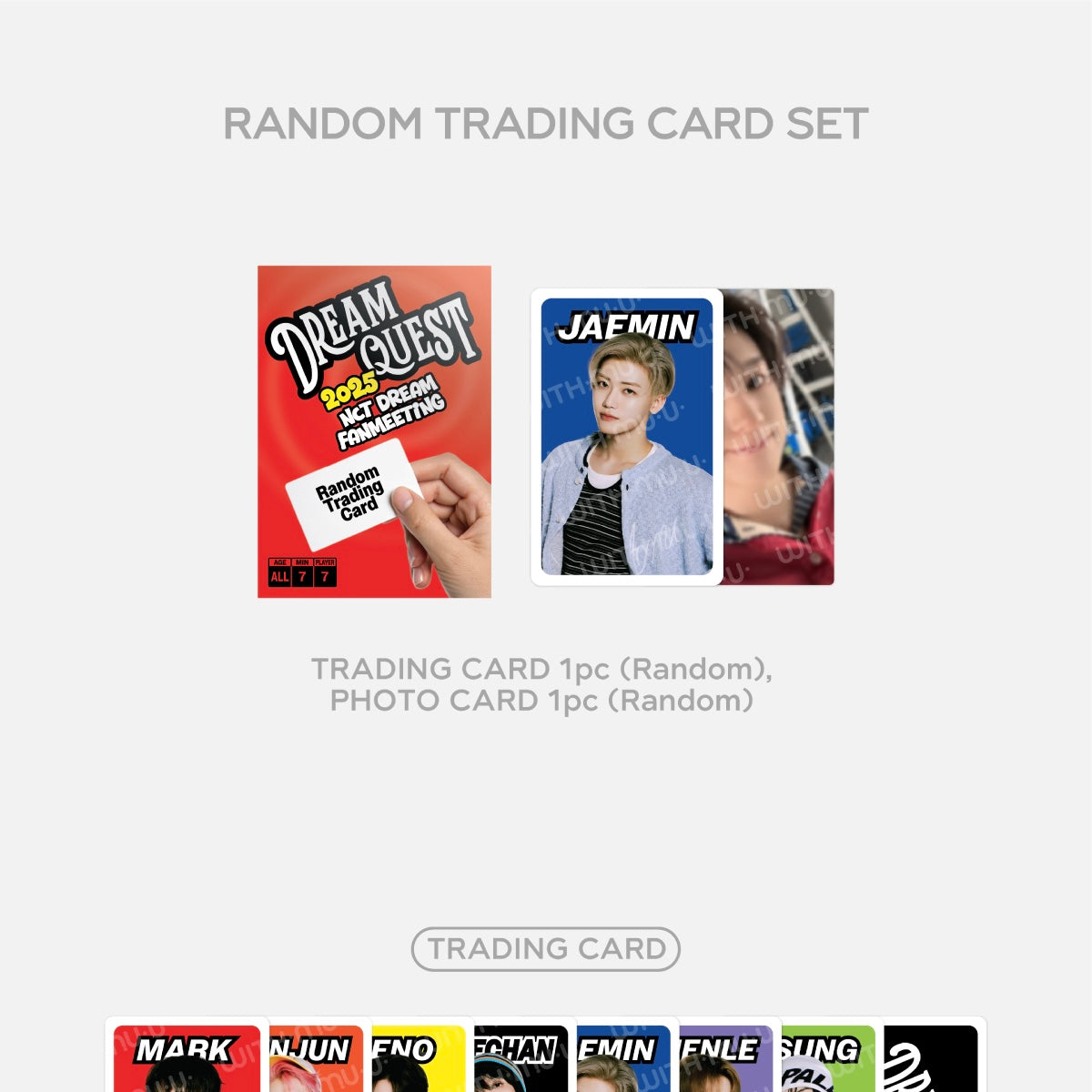 NCT DREAM - 06 RANDOM TRADING CARD SET / 2025 NCT DREAM FANMEETING [DREAM QUEST] OFFICIAL MD - LightUpK