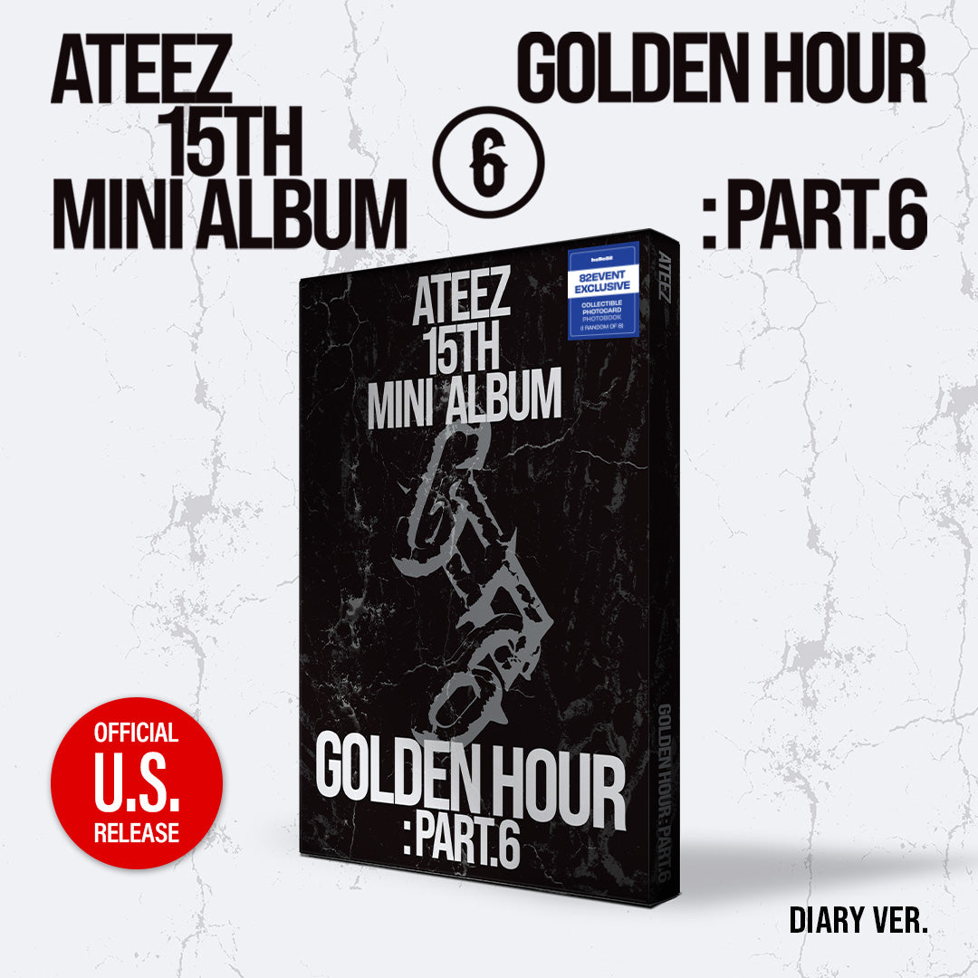 (PRE-ORDER) [hello82] [82EVENT EXCLUSIVE] ATEEZ - GOLDEN HOUR : PART.6 (3 VERSIONS)