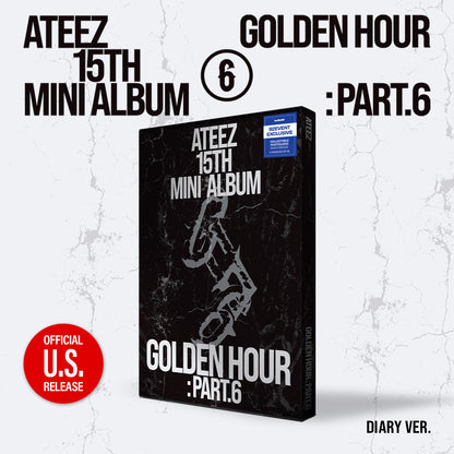 (PRE-ORDER) [hello82] [82EVENT EXCLUSIVE] ATEEZ - GOLDEN HOUR : PART.6 (3 VERSIONS)