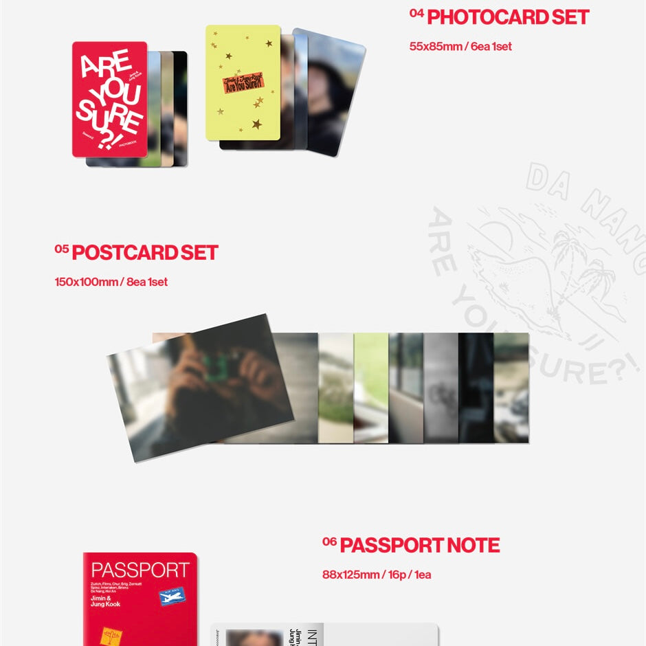 (PRÉCOMMANDE) JIMIN X JUNG KOOK - [ARE YOU SURE?! SAISON 2] (LIVRE PHOTO)