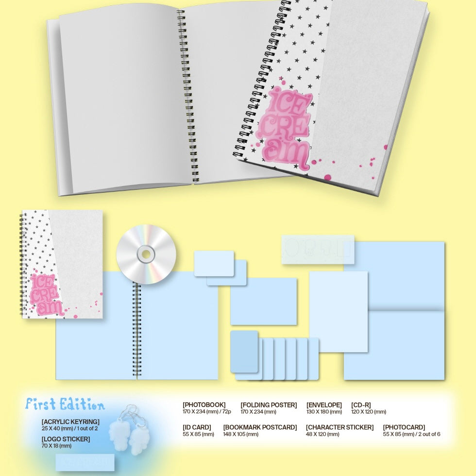 (PRE-ORDER) YUNA (ITZY) - 1ST MINI ALBUM [ICE CREAM] (2 VERSIONS) RANDOM - LightUpK