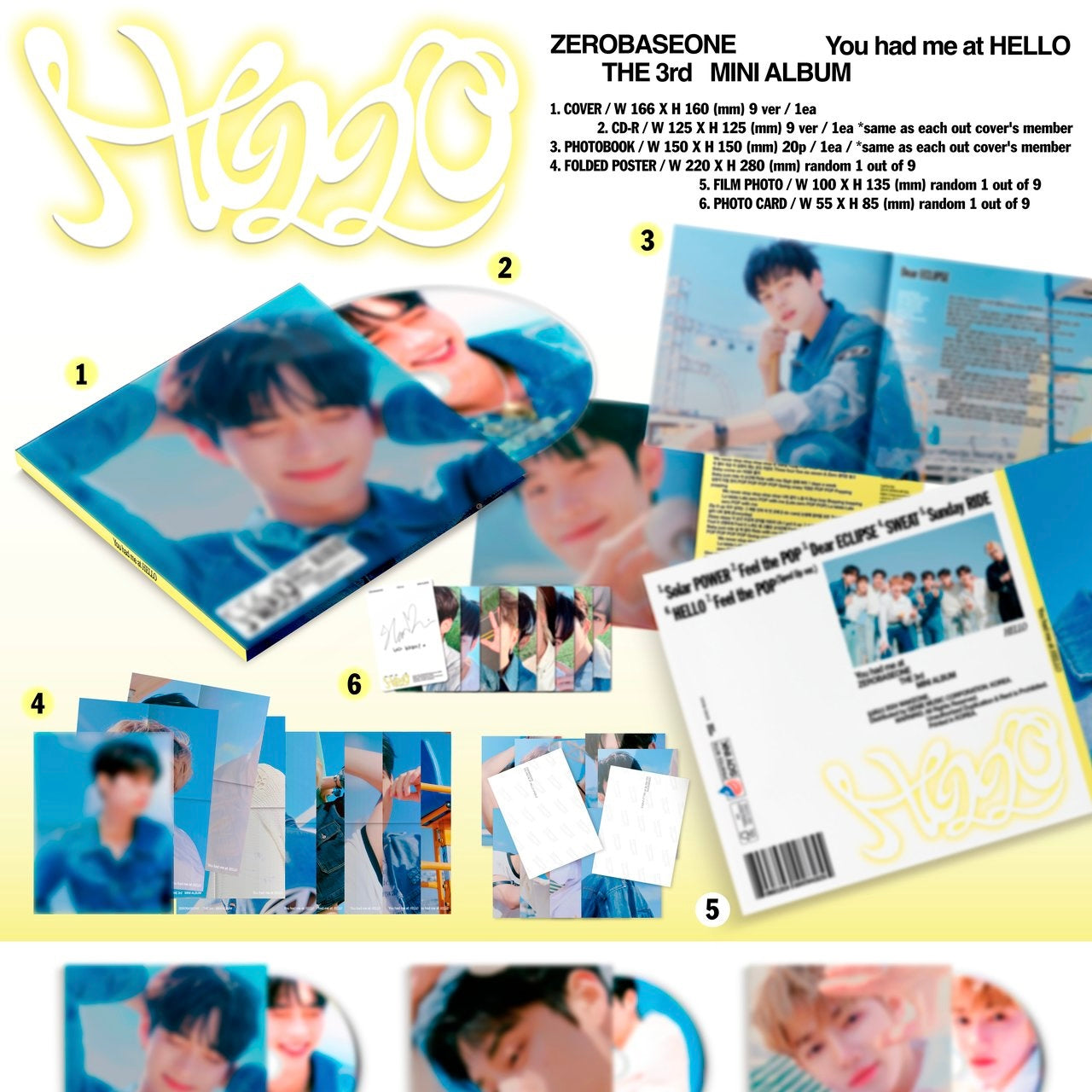 (PRE-ORDER) ZEROBASEONE - 3RD MINI ALBUM [YOU HAD ME AT HELLO] [DIGIPACK VER.] (9 VERSIONS) RANDOM