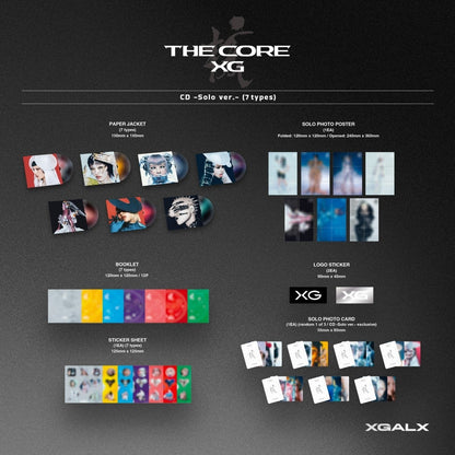 (PRE-ORDER) XG - 1ST FULL ALBUM [THE CORE - 核] (SOLO VER.) (7 VERSIONS)