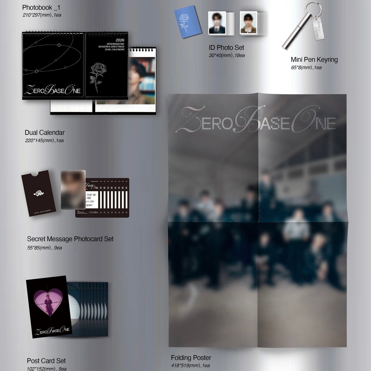 (PRE-ORDER) ZEROBASEONE - 2026 SEASON'S GREETINGS [(0_1) WORLD] - LightUpK