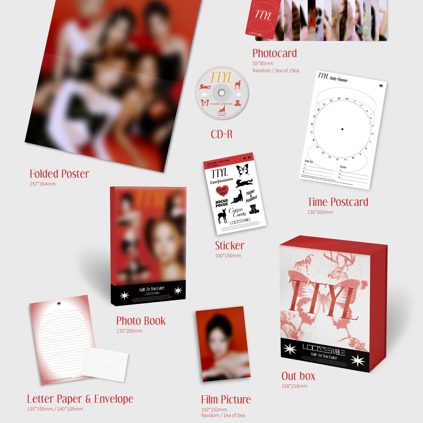 LOOSSEMBLE - 3RD MINI ALBUM [TTYL] (3 VERSIONS)