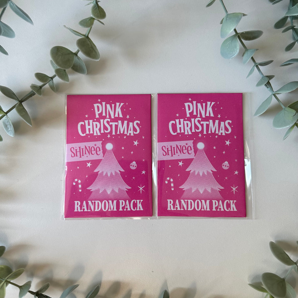 (2 PACK) SHINEE - PINK CHRISTMAS RANDOM PACK SM TRADING CARDS