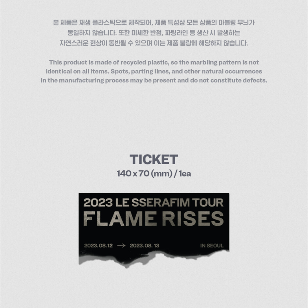 (PRE-ORDER) LE SSERAFIM - 2023 LE SSERAFIM TOUR [FLAME RISES] IN SEOUL