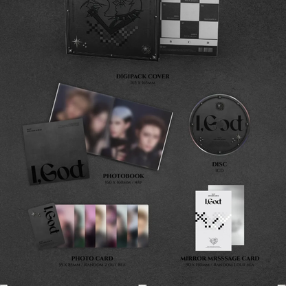 (PRE-ORDER) XLOV - 2ND MINI ALBUM [I,GOD] (4 VERSIONS) RANDOM - LightUpK