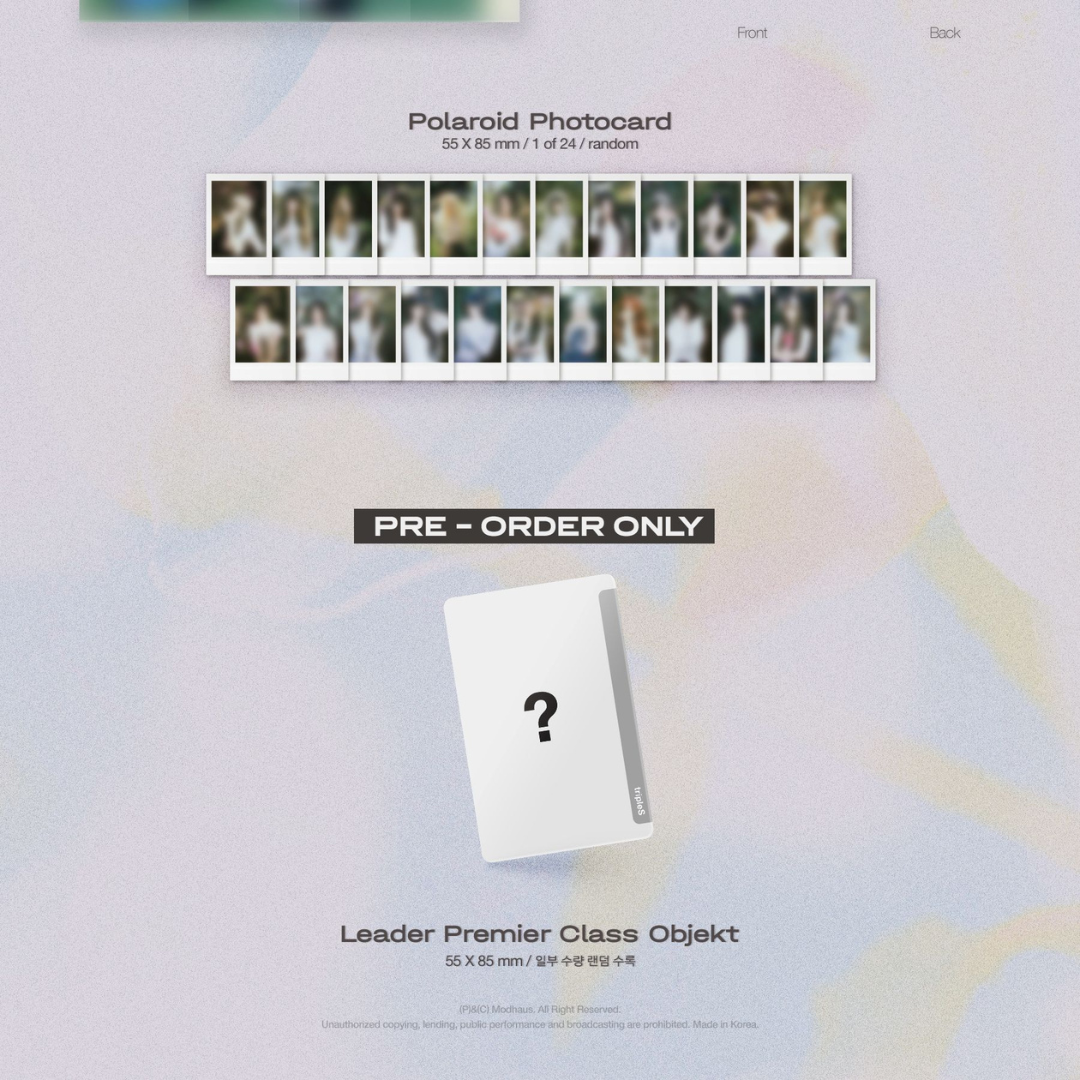 (PRE-ORDER) TRIPLES - [LOVE&POP] PT.1 (2 VERSIONS) RANDOM