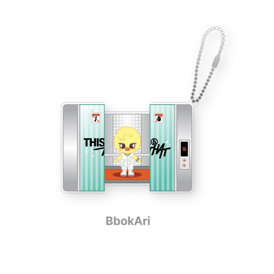 (PRE-ORDER) STRAY KIDS - SKZOO CAPSULE ACRYLIC KEYRING - THIS & THAT MD (8 VERSIONS)