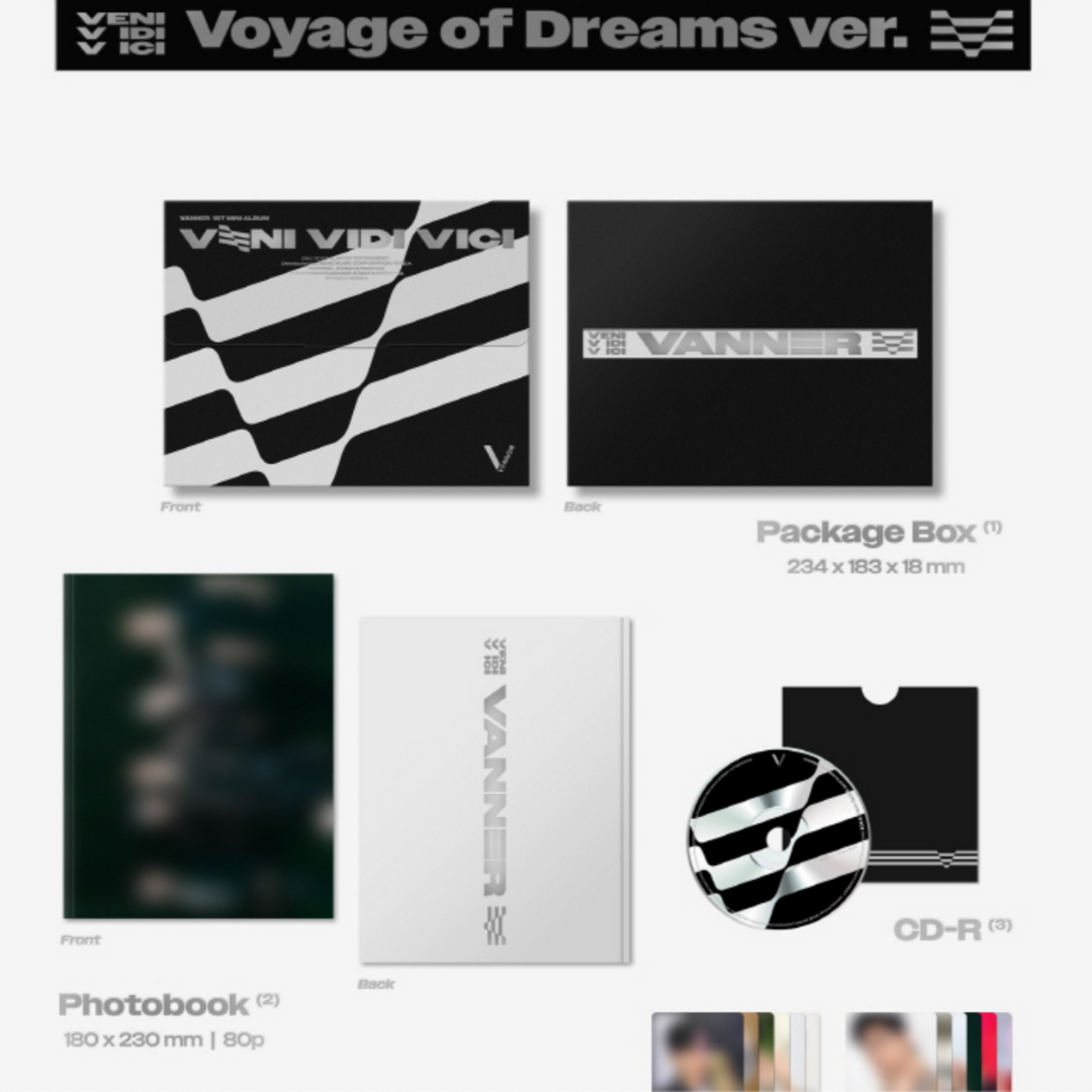 PRE-ORDER) VANNER - VENI VIDI VICI (1ST MINI ALBUM) (2 VERSIONS