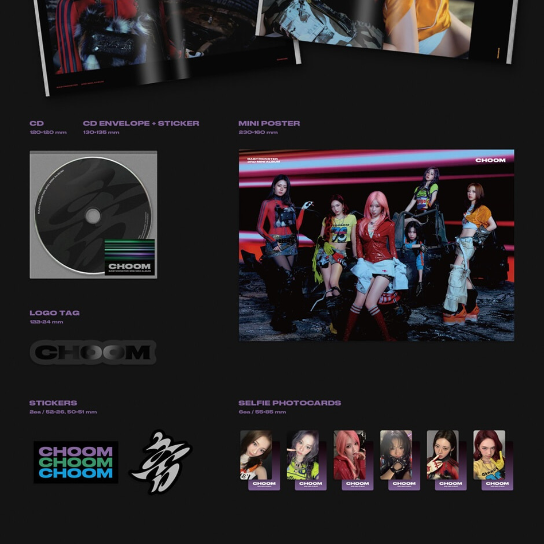 (PRE-ORDER) BABYMONSTER - 3RD MINI ALBUM [CHOOM] (3 VERSIONS) - LightUpK