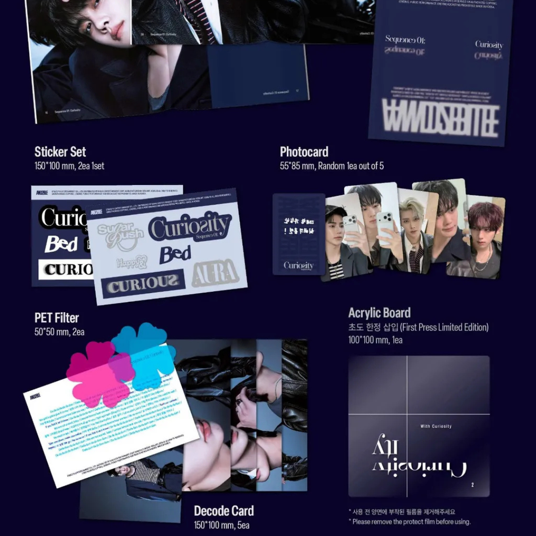 (PRE-ORDER) AND2BLE -1ST MINI ALBUM [SEQUENCE 01: CURIOSITY] (3 VERSIONS) RANDOM