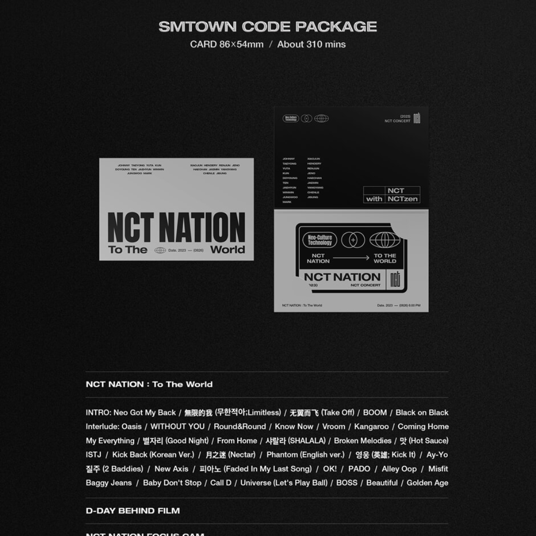 NCT - 2023 NCT CONCERT [NCT NATION : TO THE WORLD IN INCHEON SMTOWN CODE]