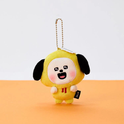 BT21 HEARTBEAT PLUSH KEYRING TODAY'S FACE (7 VERSIONS) - LightUpK