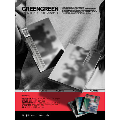 (PRE-ORDER) [HELLO82] [HELLO82 EXCLUSIVE] CORTIS - GREENGREEN (3 VERSIONS) - LightUpK