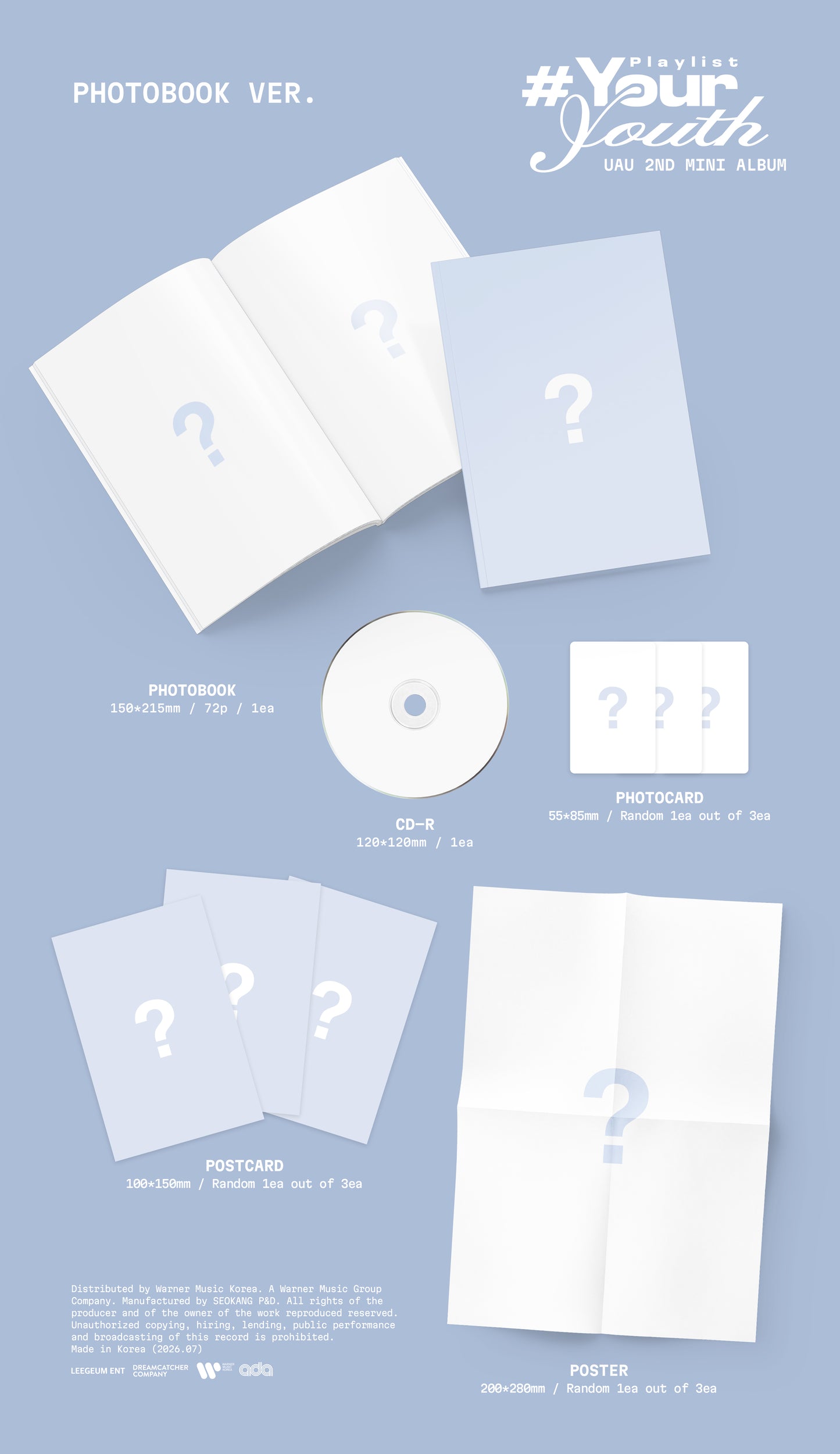 (PRE-ORDER) UAU - 2ND MINI ALBUM PLAYLIST #YOUR YOUTH [PHOTOBOOK VER.]