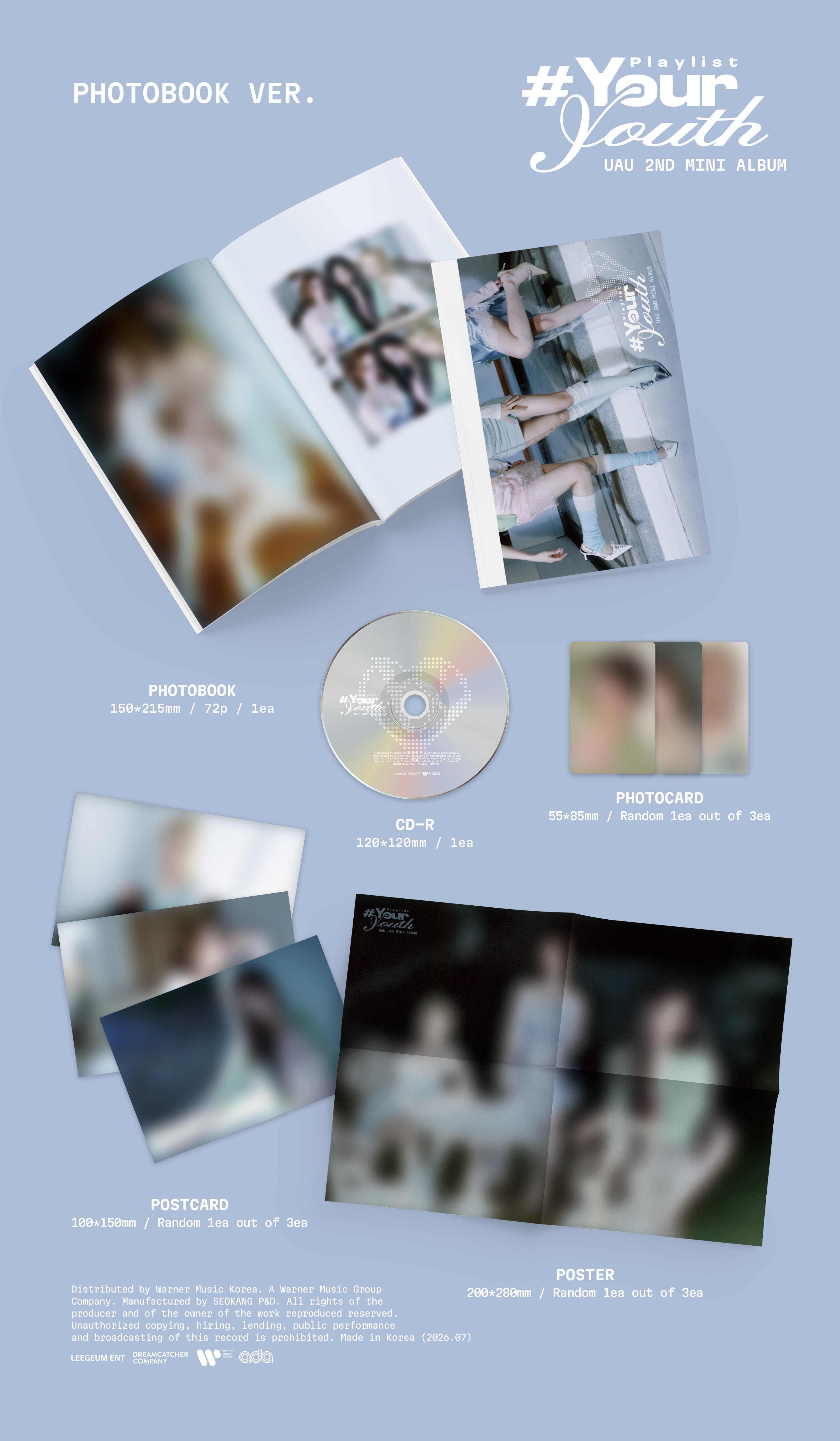 (PRE-ORDER) UAU - 2ND MINI ALBUM PLAYLIST #YOUR YOUTH [PHOTOBOOK VER.]