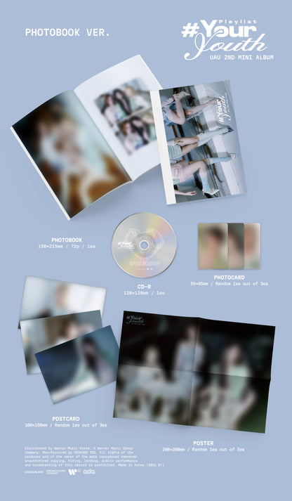 (PRE-ORDER) UAU - 2ND MINI ALBUM PLAYLIST #YOUR YOUTH [PHOTOBOOK VER.]