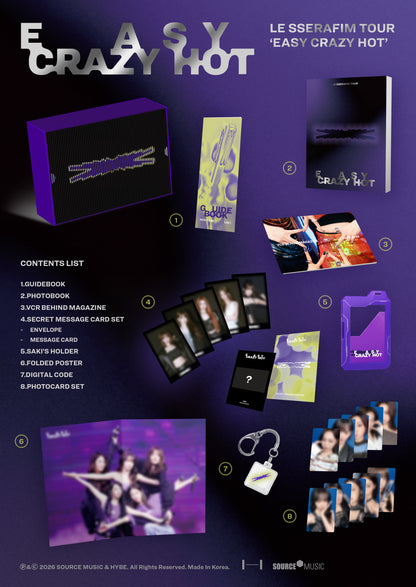 (PRE-ORDER) LE SSERAFIM - TOUR [EASY CRAZY HOT] ENCORE IN SEOUL DC