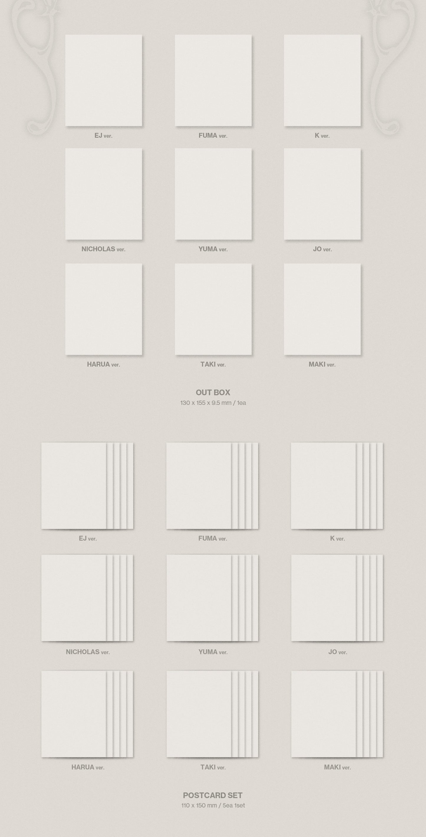 (PRE-ORDER) &TEAM - KR 2ND MINI ALBUM [MARK ON ME] SOLO VER. (9 VERSIONS) RANDOM