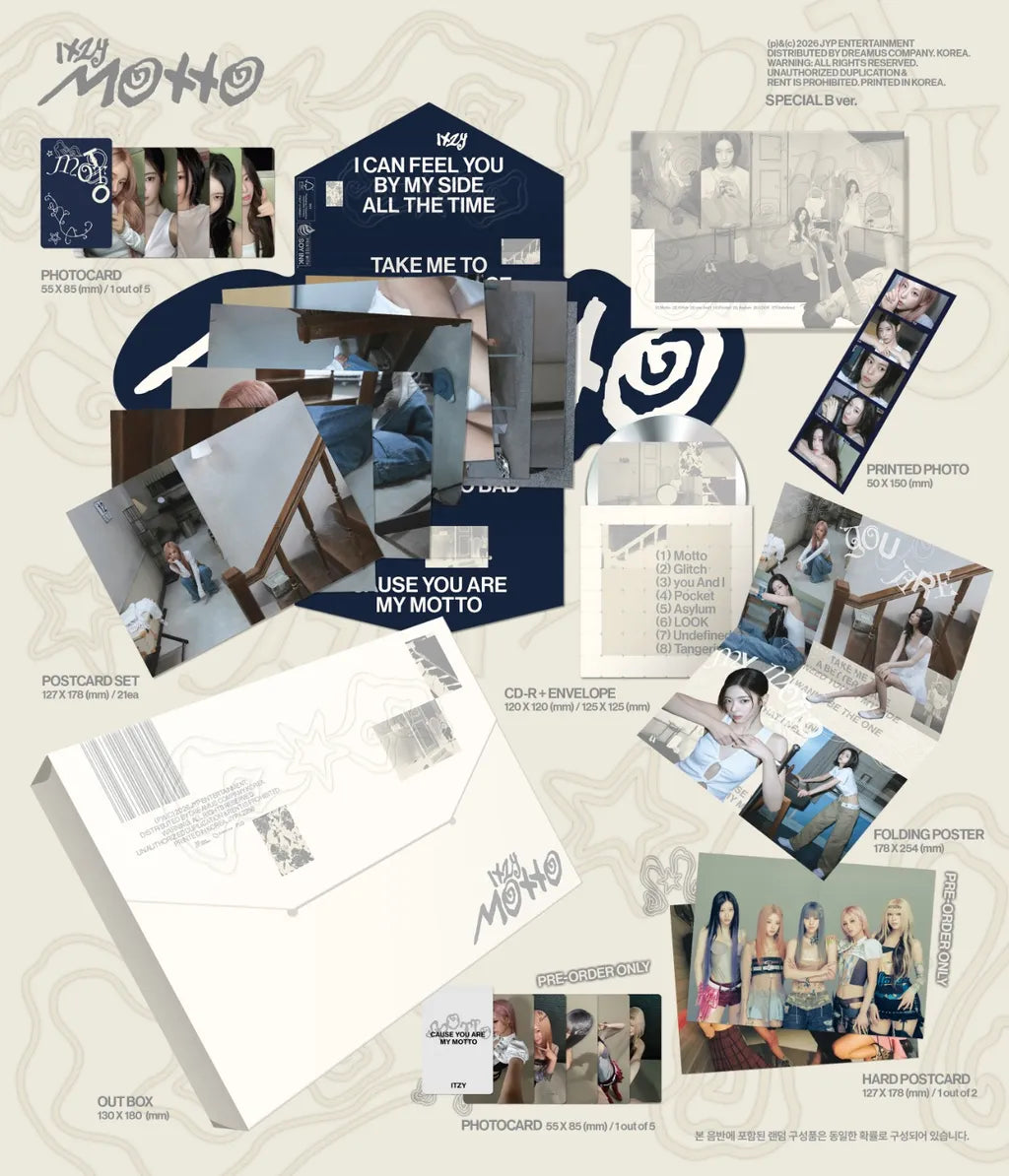 (PRE-ORDER) ITZY - [MOTTO] SPECIAL VER. (2 VERSIONS) RANDOM - LightUpK