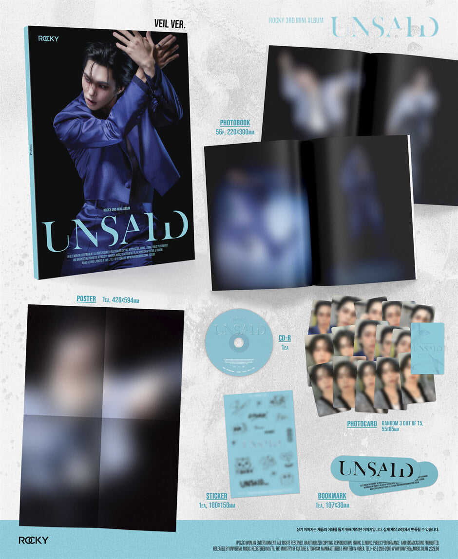 (PRE-ORDER) ROCKY - 3RD MINI ALBUM [UNSAID] (2 VERSIONS)