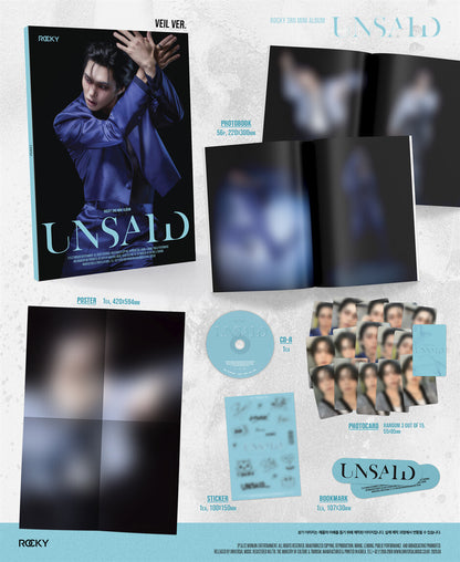 (PRE-ORDER) ROCKY - 3RD MINI ALBUM [UNSAID] (2 VERSIONS)