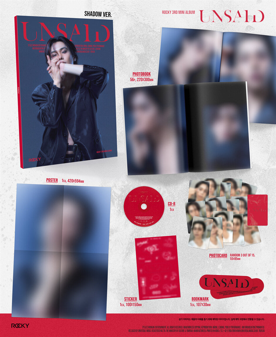 (PRE-ORDER) ROCKY - 3RD MINI ALBUM [UNSAID] (2 VERSIONS)