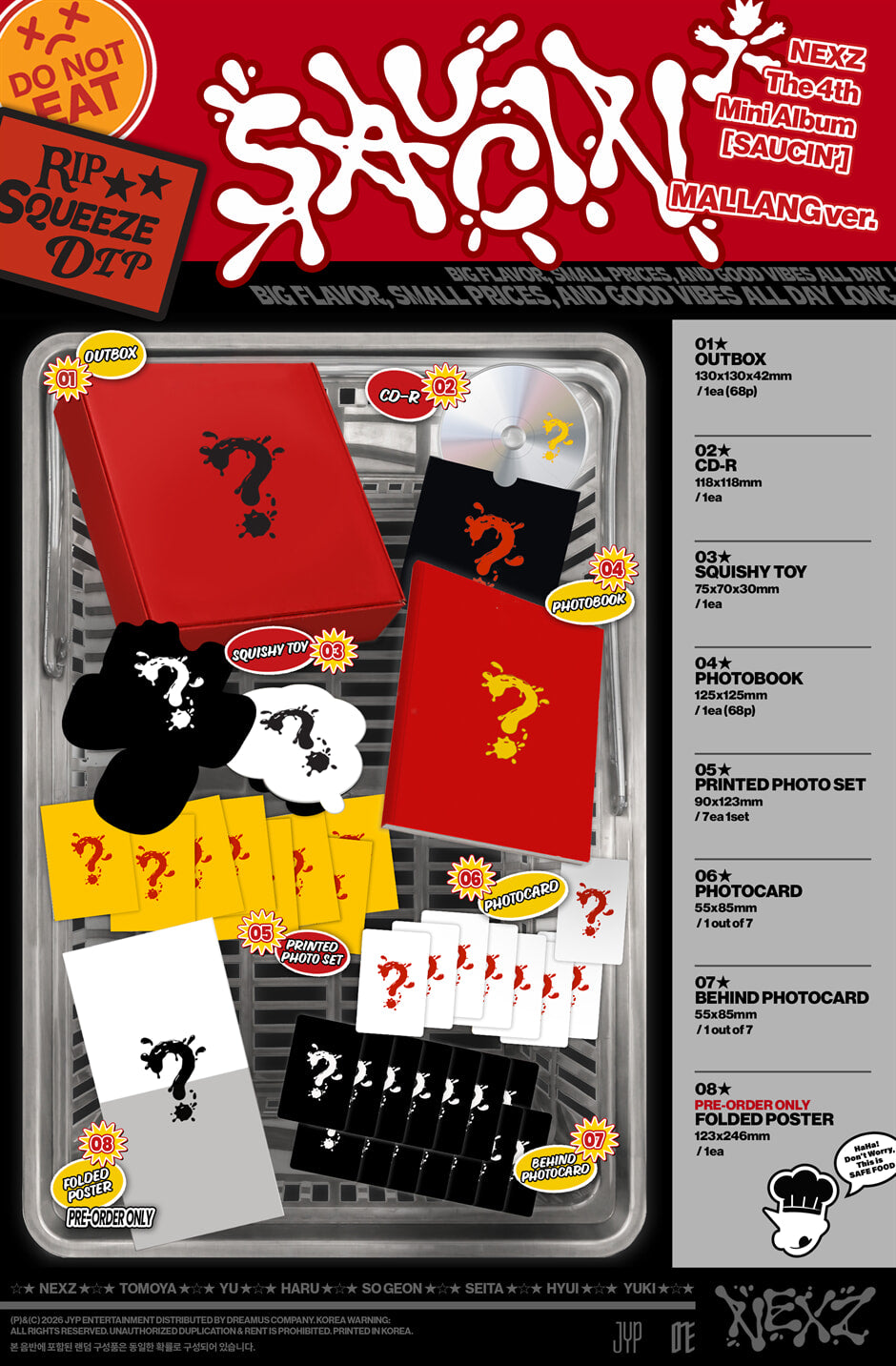 (PRE-ORDER) NEXZ - 4TH MINI ALBUM [SAUCIN'] MALLANG VER.