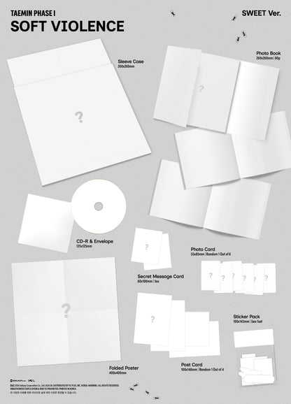 (PRE-ORDER) TAEMIN - [PHASE I : SOFT VIOLENCE] PHOTO BOOK VER. (2 VERSIONS) RANDOM