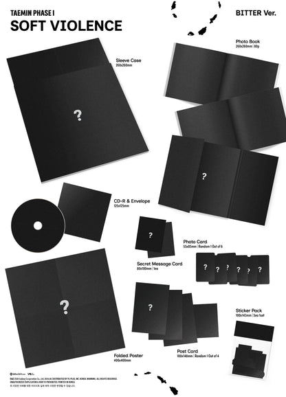 (PRE-ORDER) TAEMIN - [PHASE I : SOFT VIOLENCE] PHOTO BOOK VER. (2 VERSIONS) RANDOM