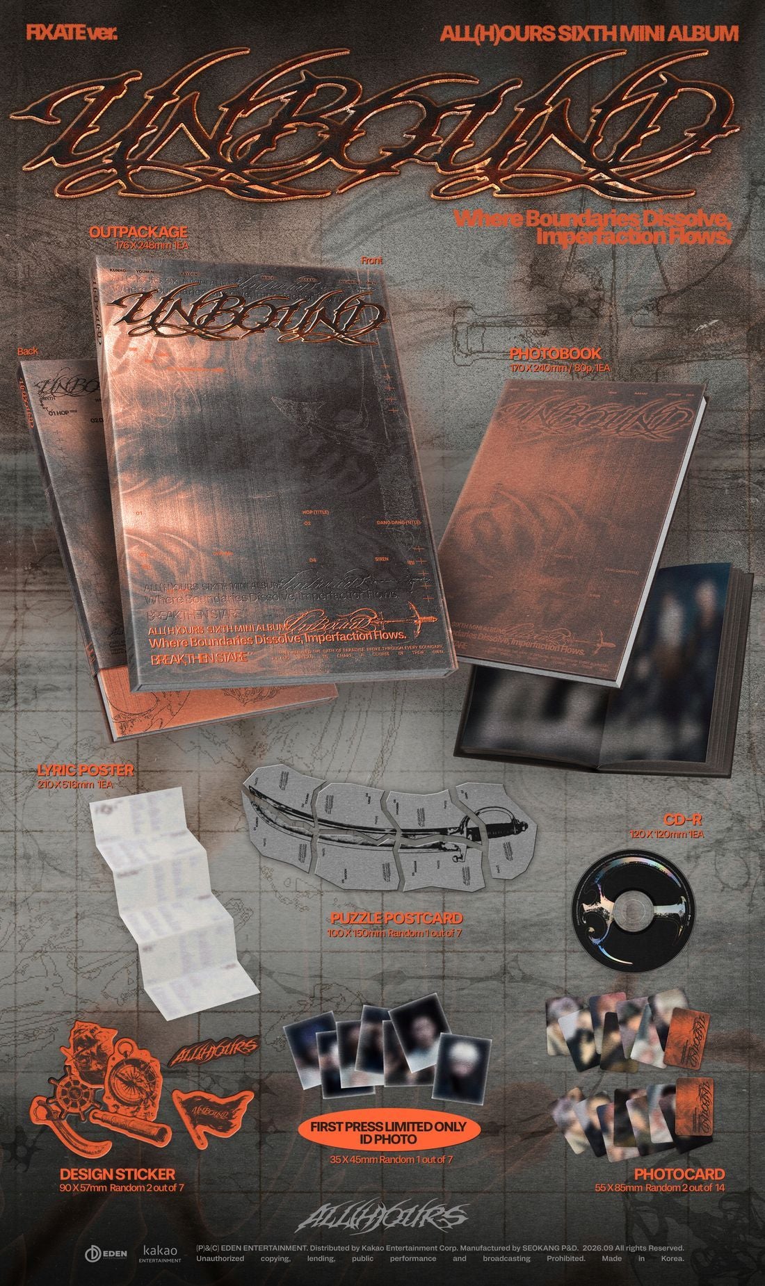 (PRE-ORDER) ALL(H)OURS - 6TH MINI ALBUM [UNBOUND] (2 VERSIONS) RANDOM