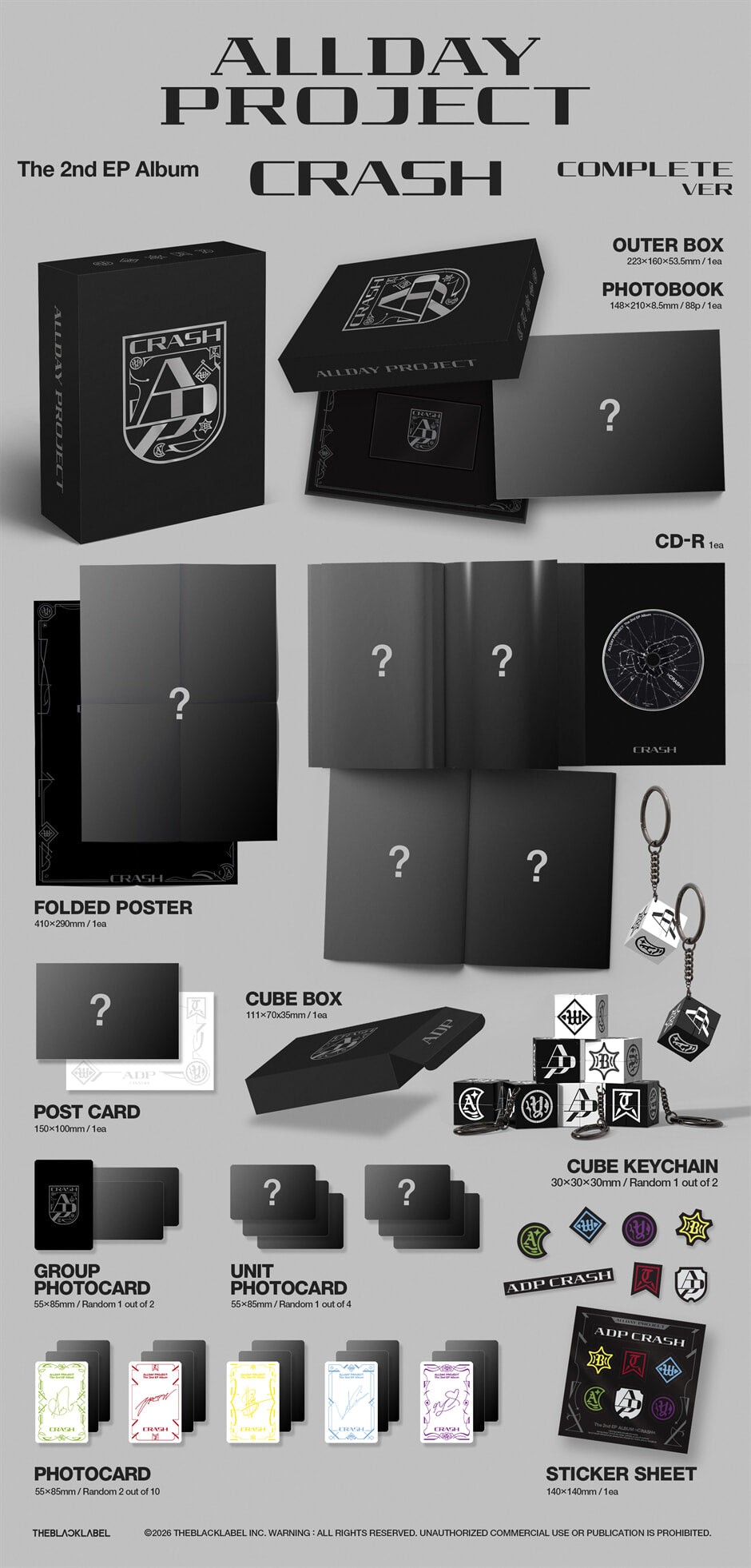 (PRE-ORDER) ALLDAY PROJECT - THE 2ND EP ALBUM [CRASH] COMPLETE VER.