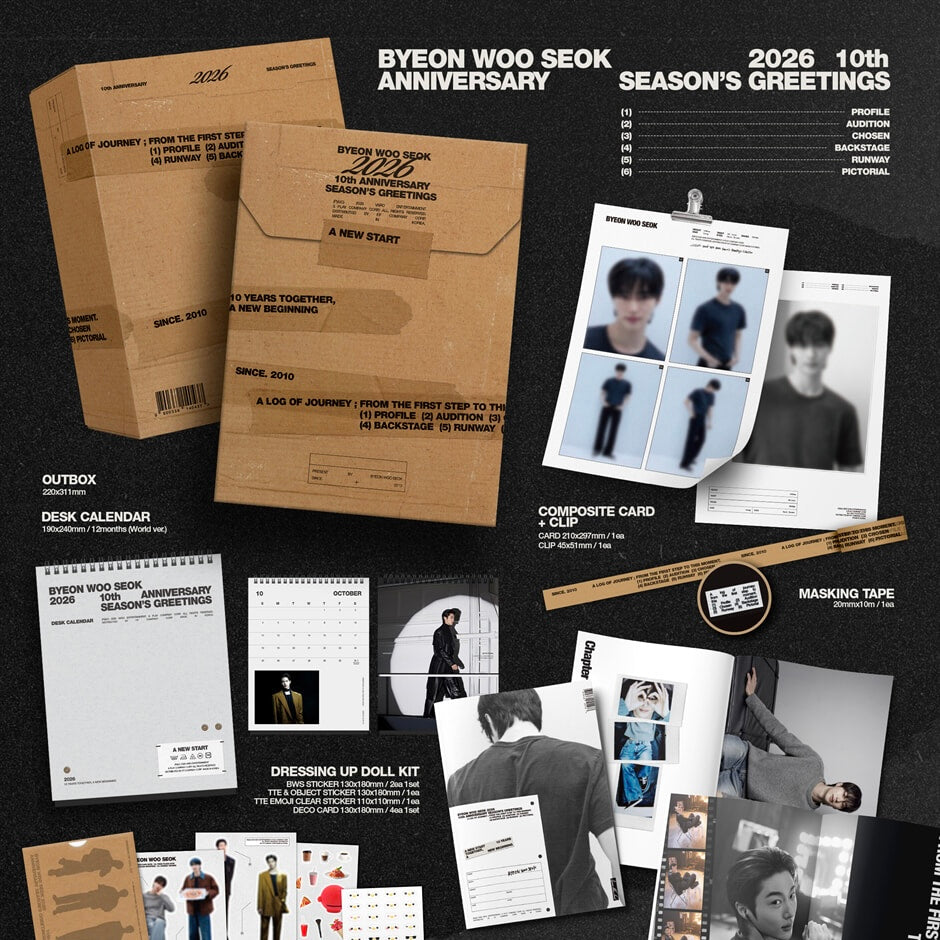 (PRE-ORDER) BYEON WOO SEOK - 2026 10TH ANNIVERSARY SEASON'S GREETINGS - LightUpK