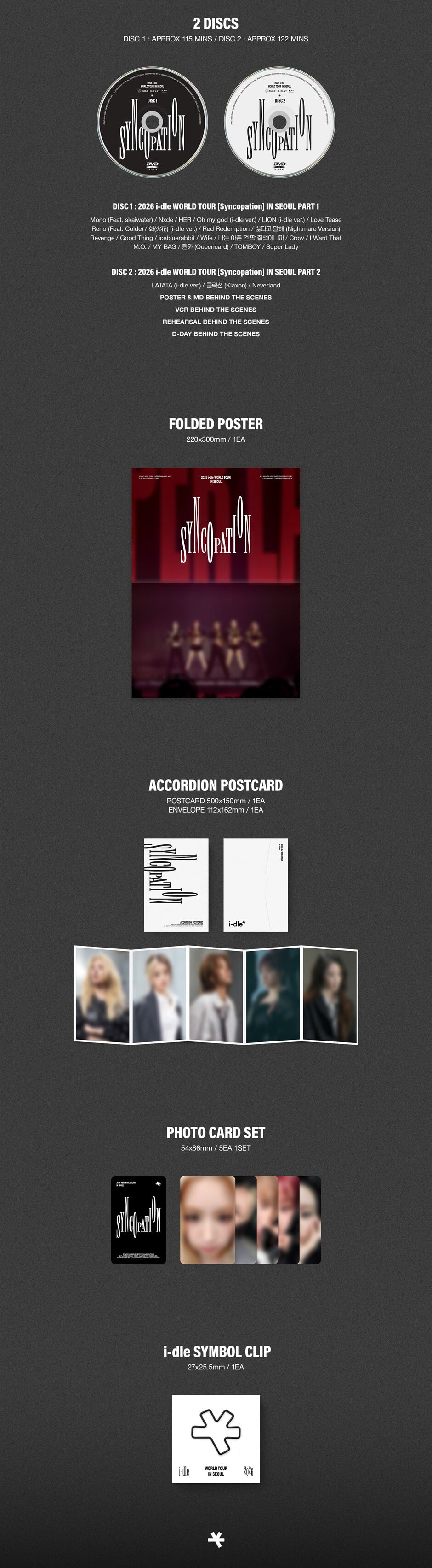 (PRE-ORDER) I-DLE - 2026 I-DLE WORLD TOUR [SYNCOPATION] IN SEOUL DVD