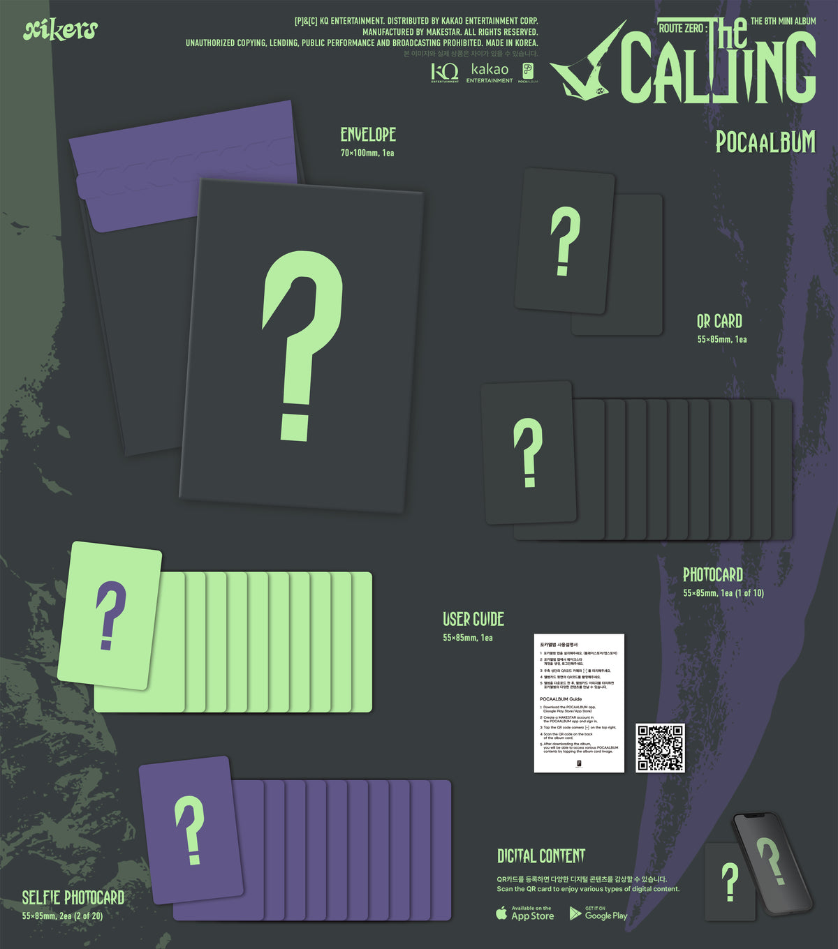 (PRE-ORDER) XIKERS - 8TH MINI ALBUM [ROUTE ZERO: THE CALLING] (POCAALBUM)