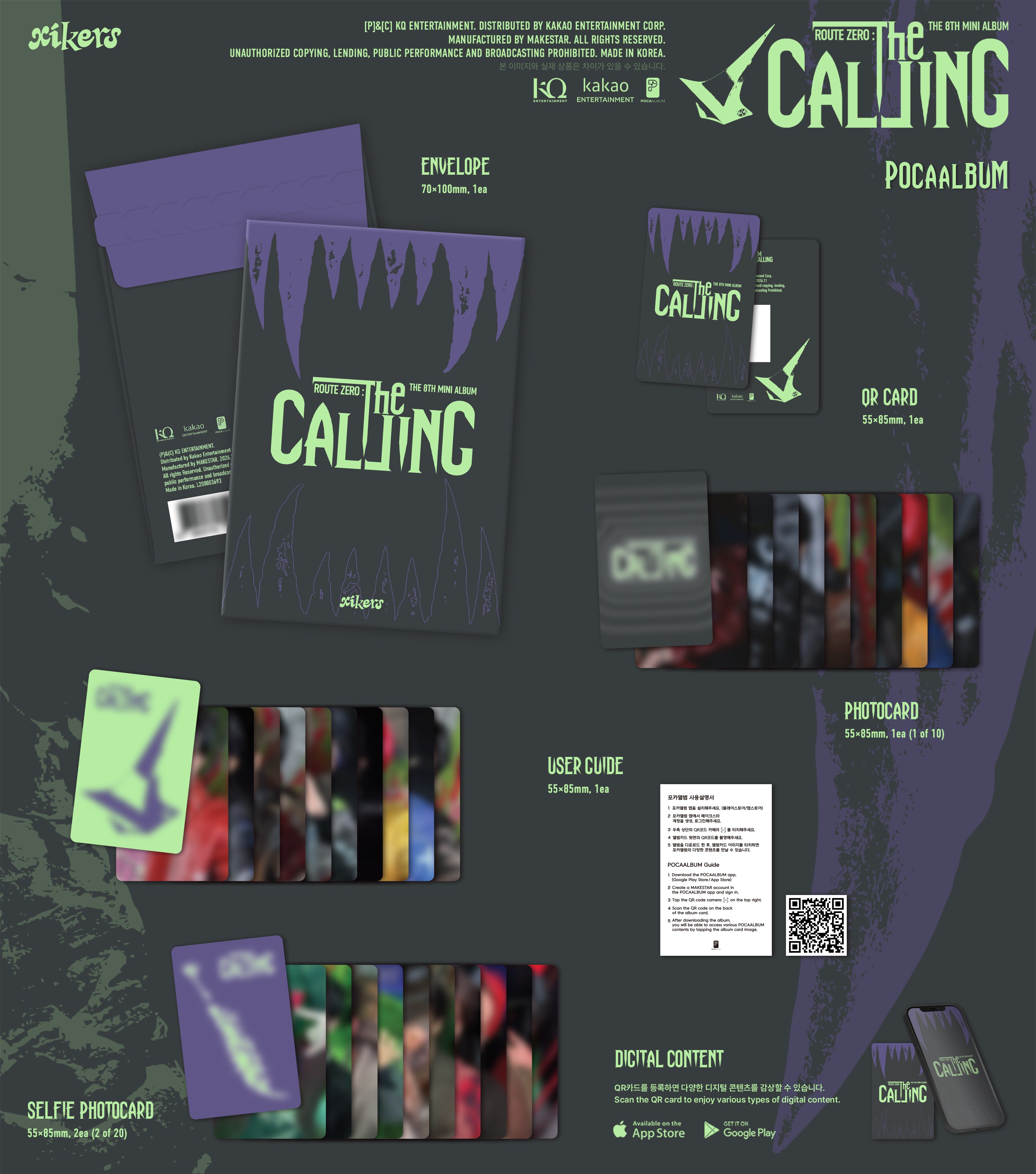 (PRE-ORDER) XIKERS - 8TH MINI ALBUM [ROUTE ZERO: THE CALLING] (POCAALBUM)