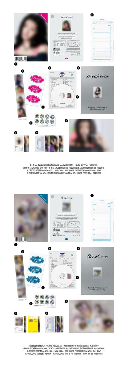 (PRE-ORDER) ILLIT - 5TH MINI ALBUM [BREAK EVEN] (GLLIT VER.) (5 VERSIONS) RANDOM