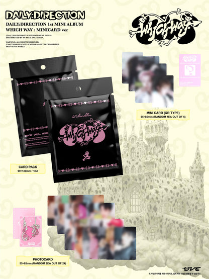 (PRE-ORDER) DAILY:DIRECTION - 1ST MINI ALBUM [WHICH WAY] MINICARD VER