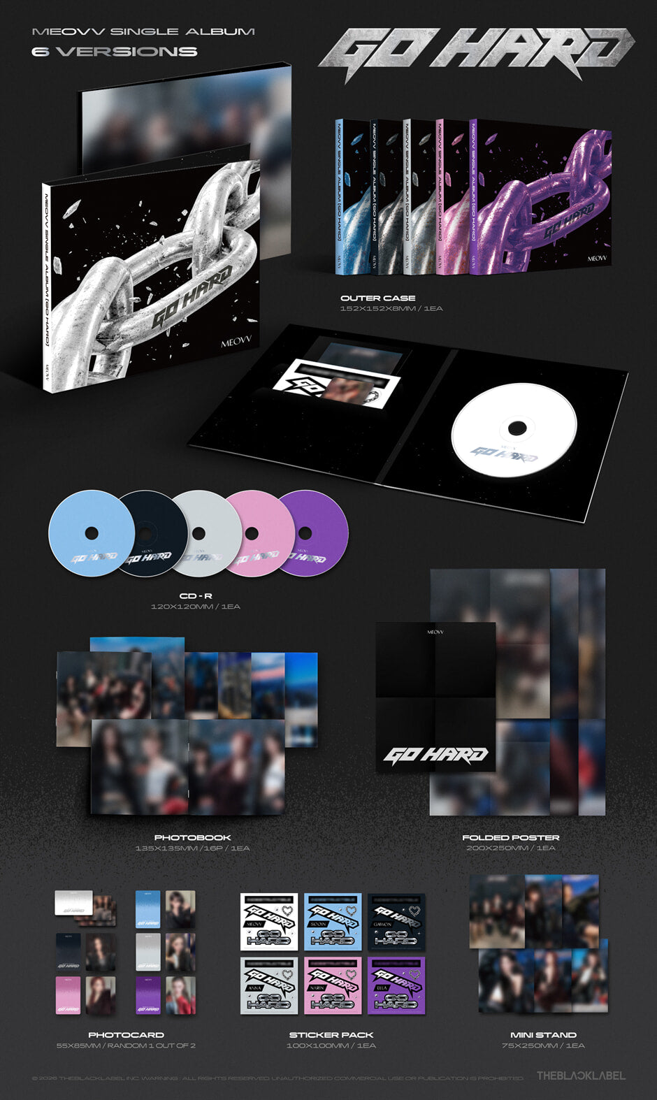 (PRE-ORDER) MEOVV - SINGLE ALBUM [GO HARD] (6 VERSIONS) RANDOM