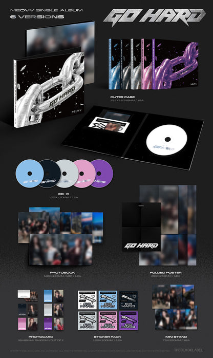 (PRE-ORDER) MEOVV - SINGLE ALBUM [GO HARD] (6 VERSIONS) RANDOM