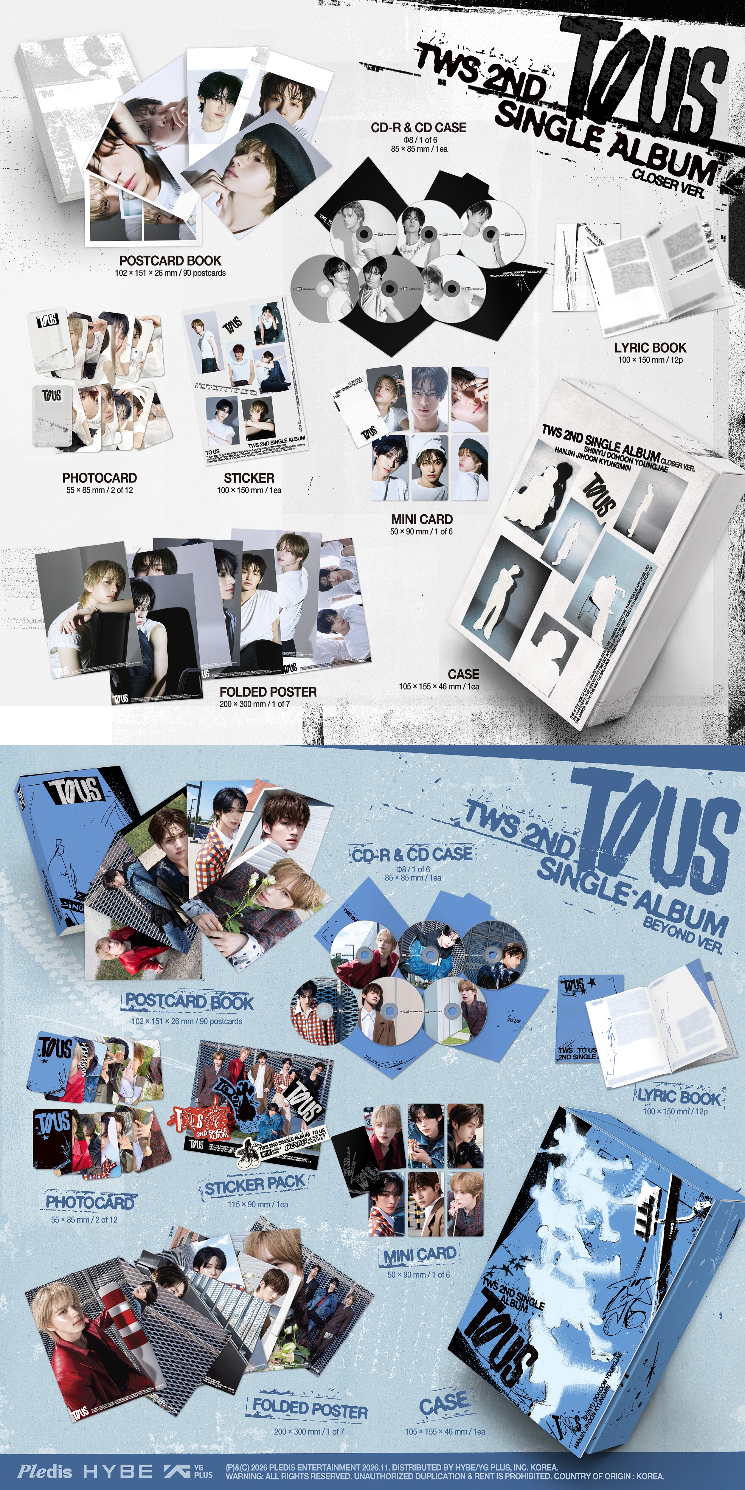 (PRE-ORDER) TWS - 2ND SINGLE ALBUM [TO US] (2 VERSIONS) RANDOM