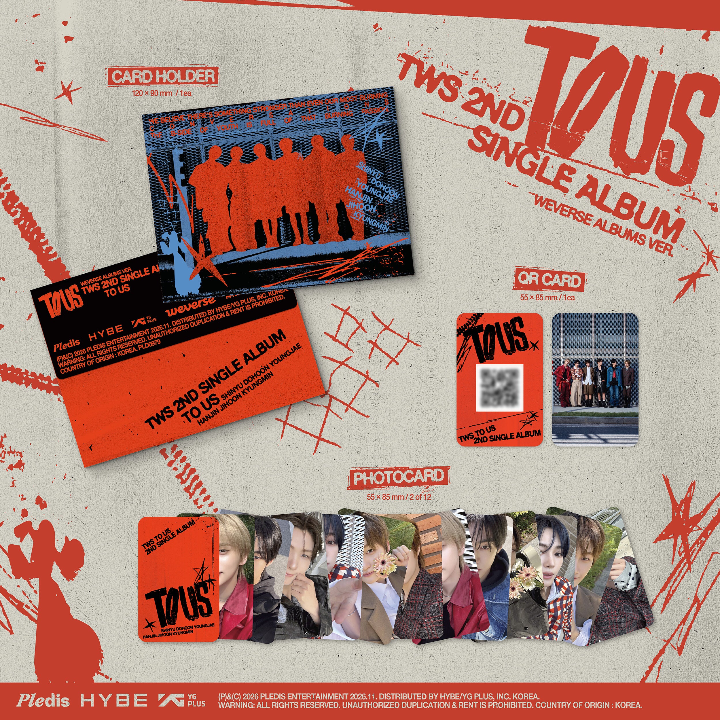 (PRE-ORDER) TWS - 2ND SINGLE ALBUM [TO US] WEVERSE ALBUMS VER.