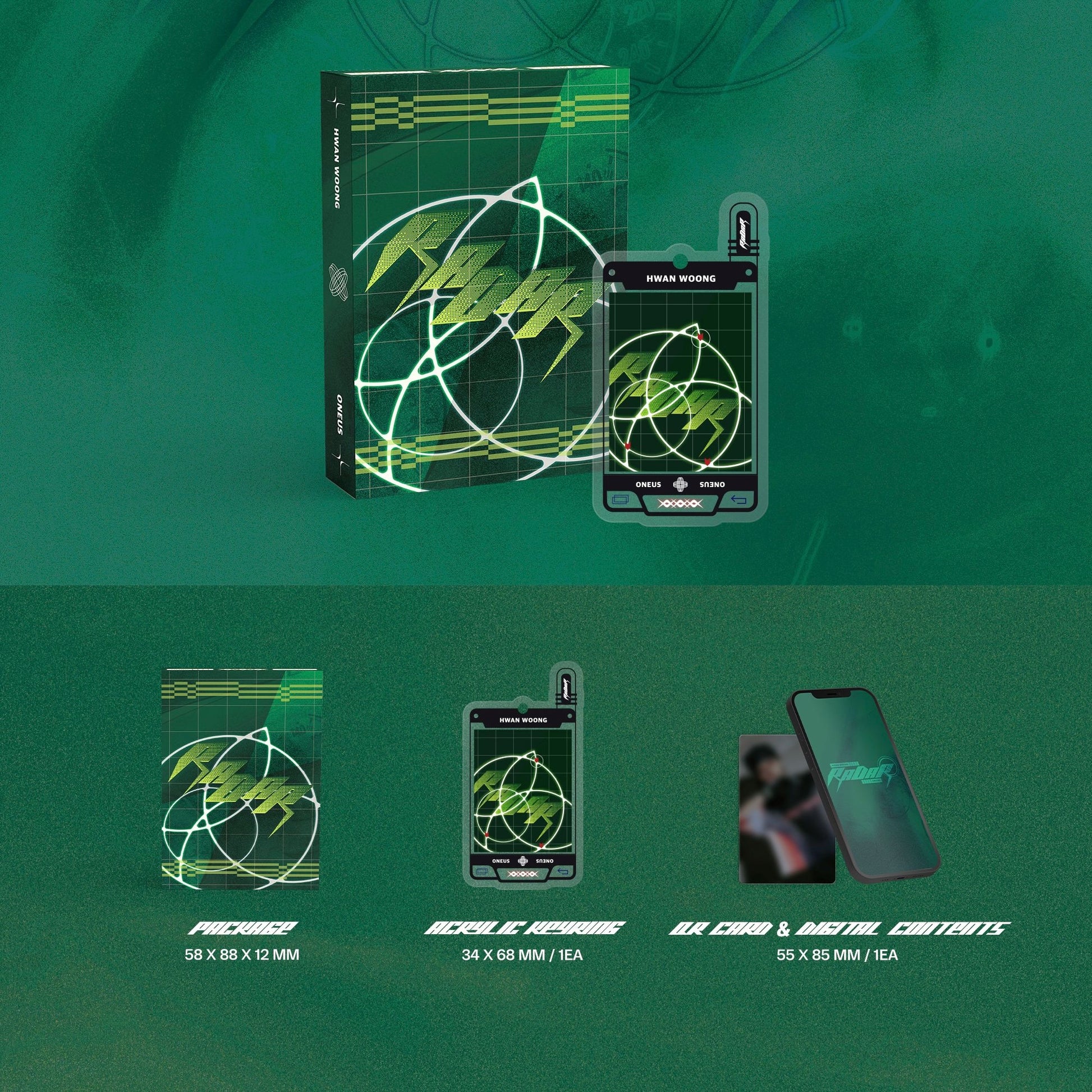 HWAN WOONG (ONEUS) - SOLO SINGLE [RADAR] (POCAALBUM) - LightUpK