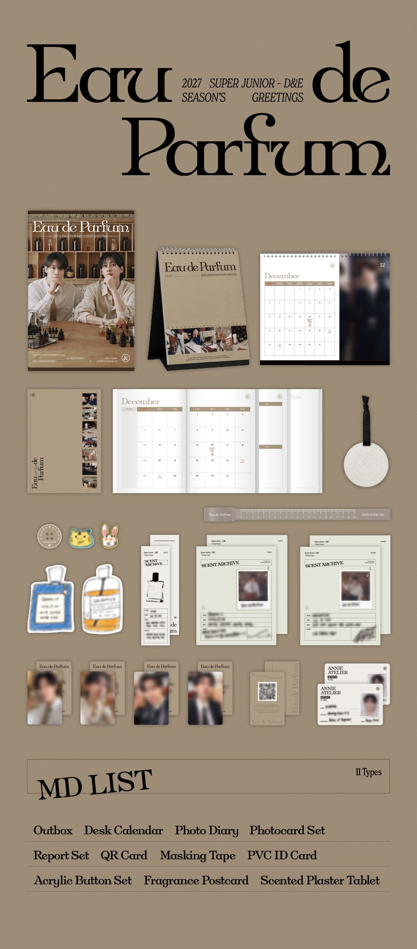 (PRE-ORDER) SUPER JUNIOR-D&E - 2027 SEASON'S GREETINGS [EAU DE PARFUM]