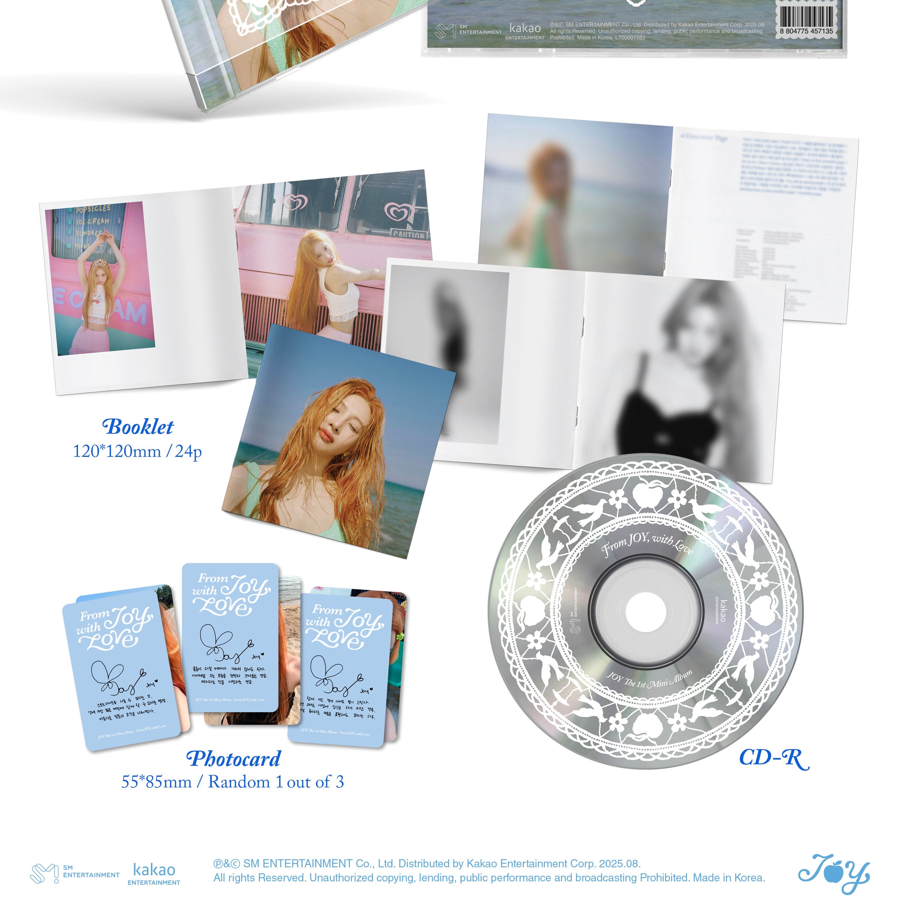 The 1st Mini Album「From JOY, with Love」 Joy's 1st Mini Album [From JOY, with Love] (Photo Book Ver