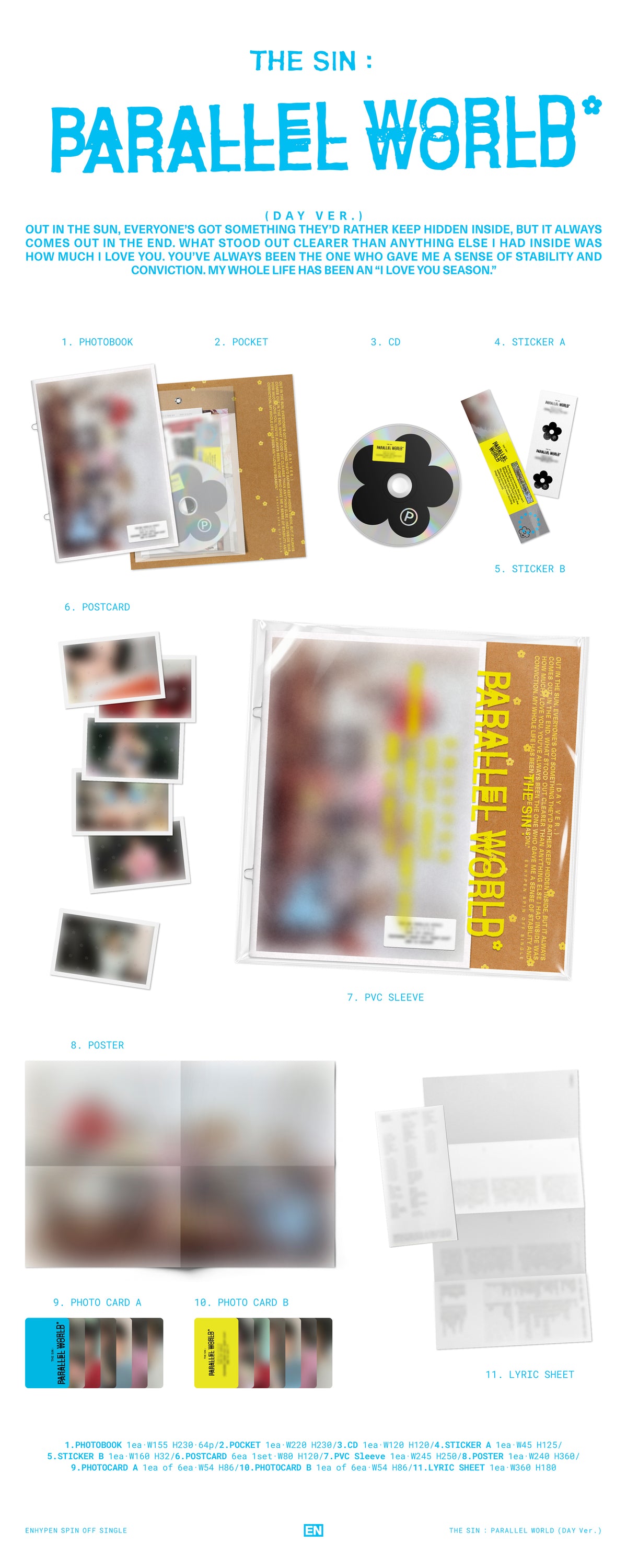 (PRE-ORDER) ENHYPEN - [THE SIN: PARALLEL WORLD] (3 VERSIONS) RANDOM - LightUpK