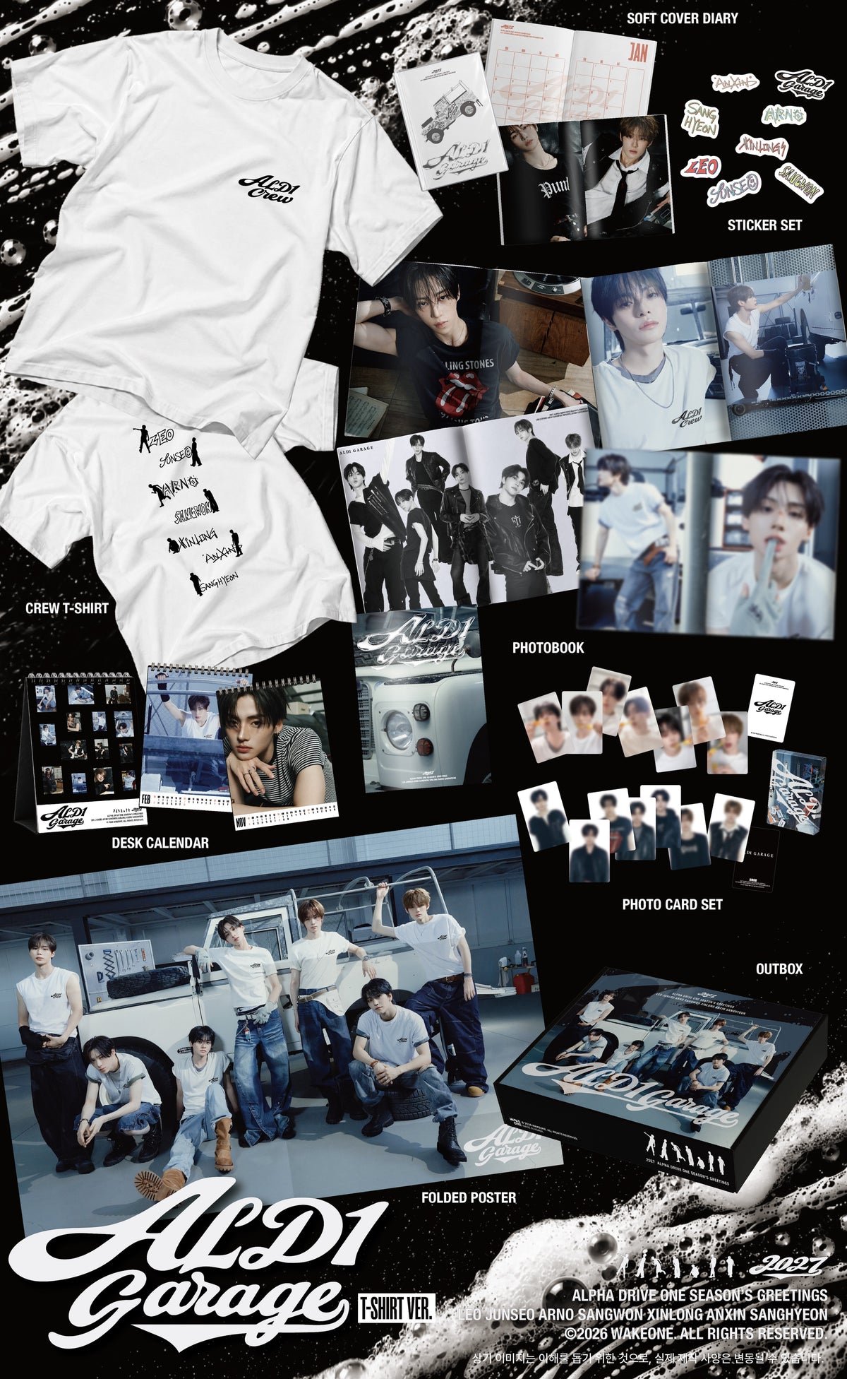 (PRE-ORDER) ALPHA DRIVE ONE - 2027 SEASON'S GREETINGS [ALD1 GARAGE (T-SHIRT VER.)] - LightUpK